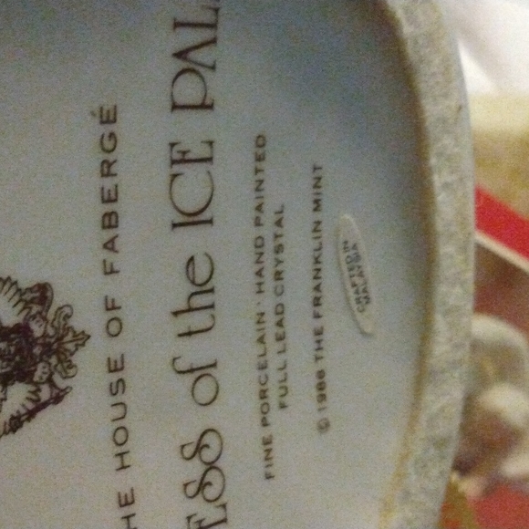 Faberge Ice Princess House of Faeberge Fine Porcelain - Picture 6 of 6